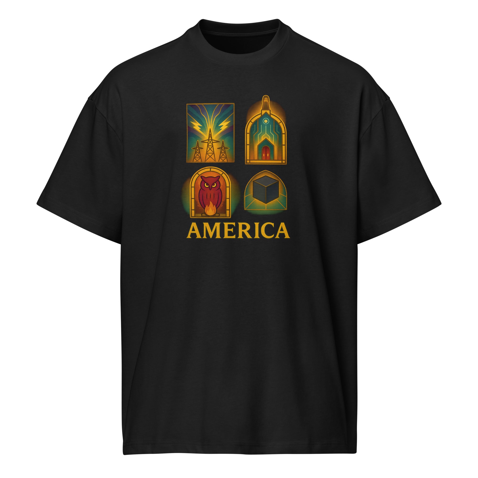 AMERICA — Art Deco Patriot Tee – Project Amerika